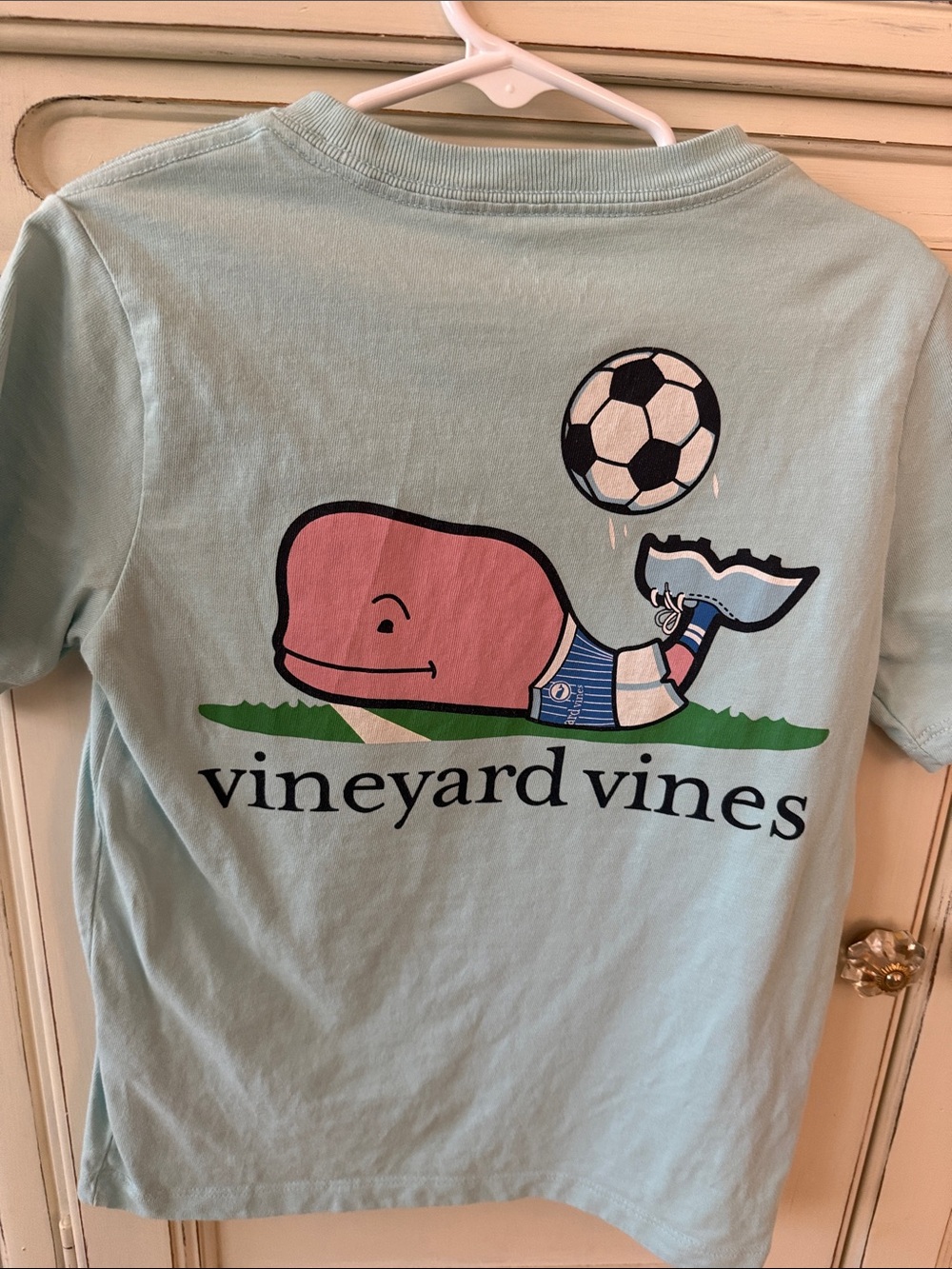 Vineyard Vines Kids Mint Whale Soccer Graphic Tee
